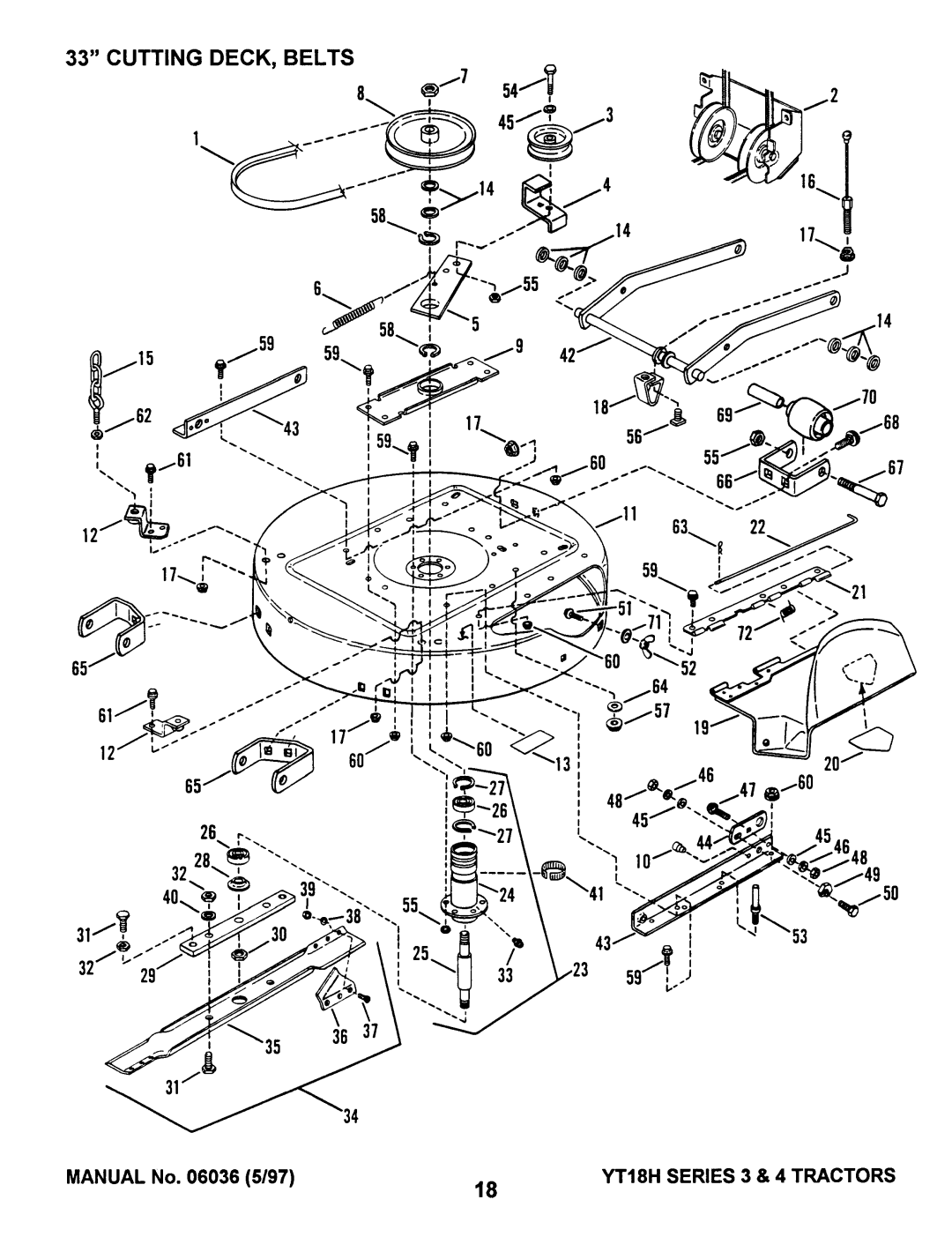 Snapper YT18H Series 3, YT18H Series 4 manual 