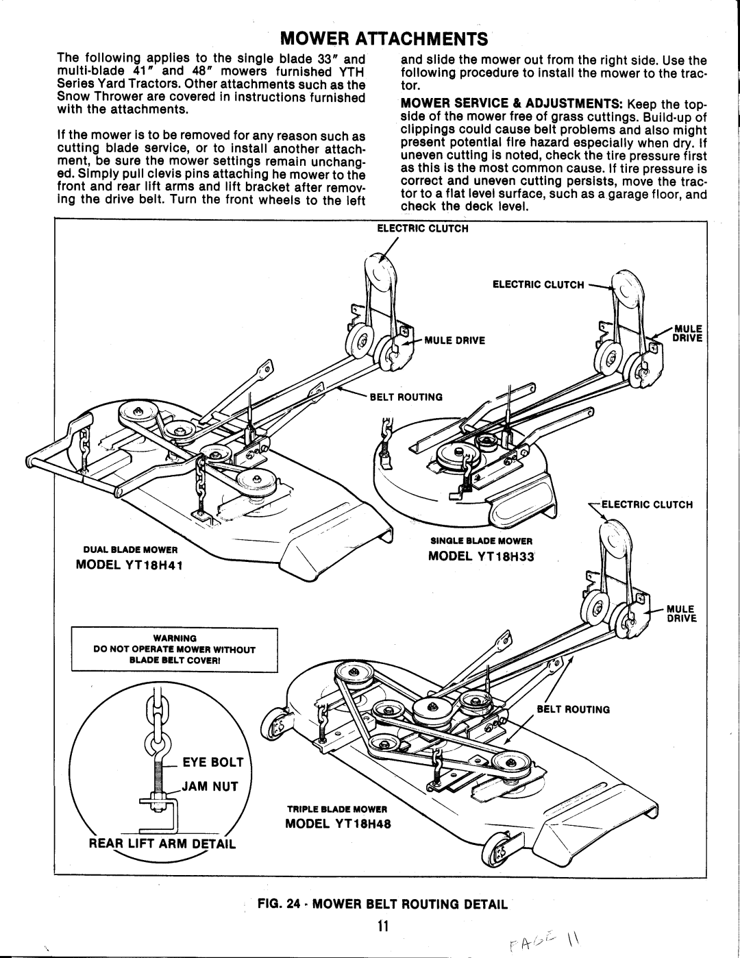 Snapper YT18H manual 