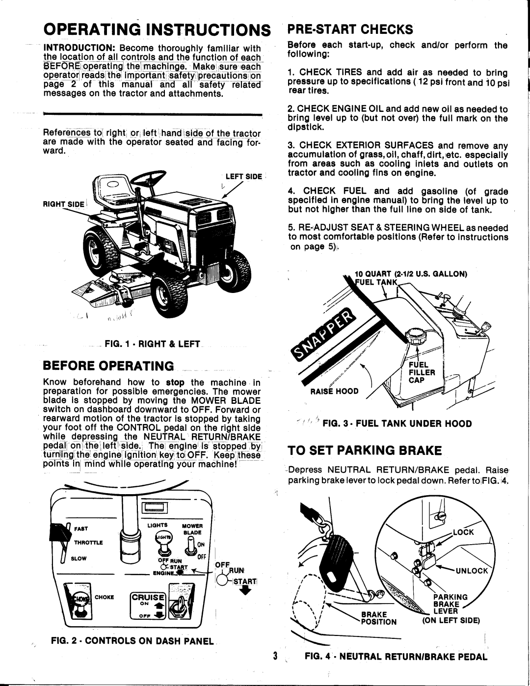 Snapper YT18H manual 