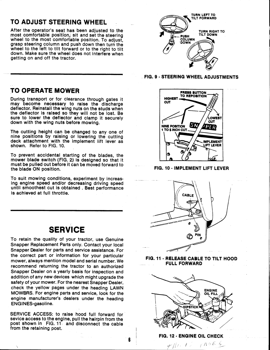 Snapper YT18H manual 