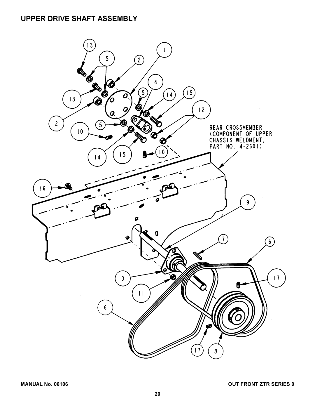 Snapper ZF2200K, ZF2500KH manual Upper Drive Shaft Assembly 