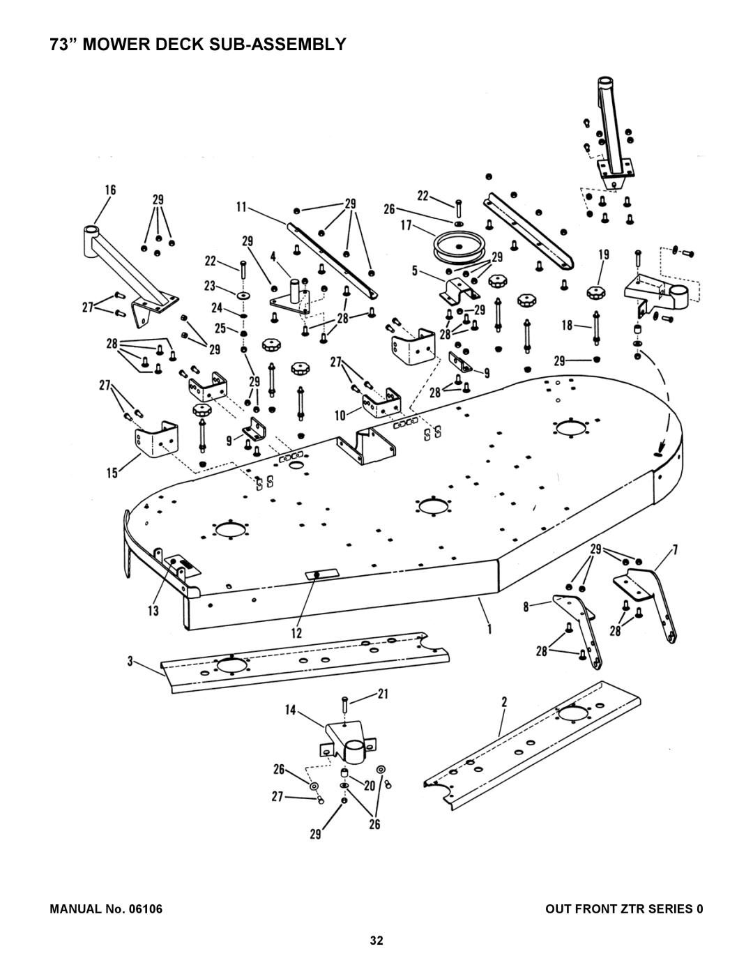 Snapper ZF2200K, ZF2500KH manual Mower Deck SUB-ASSEMBLY 