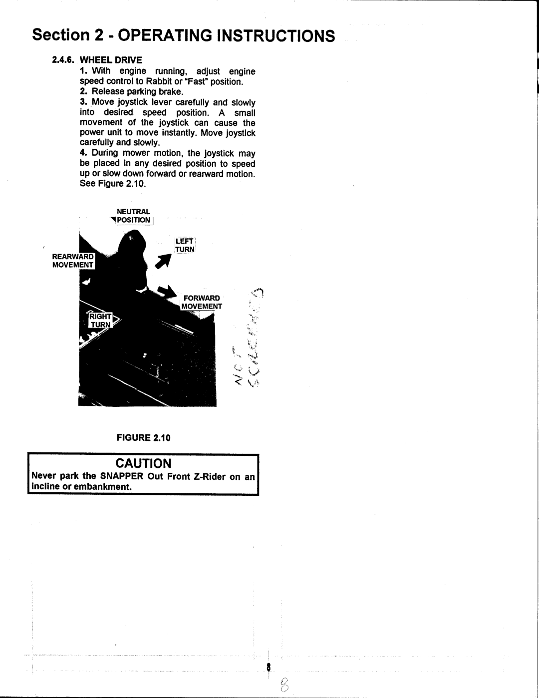 Snapper ZF6100M manual 