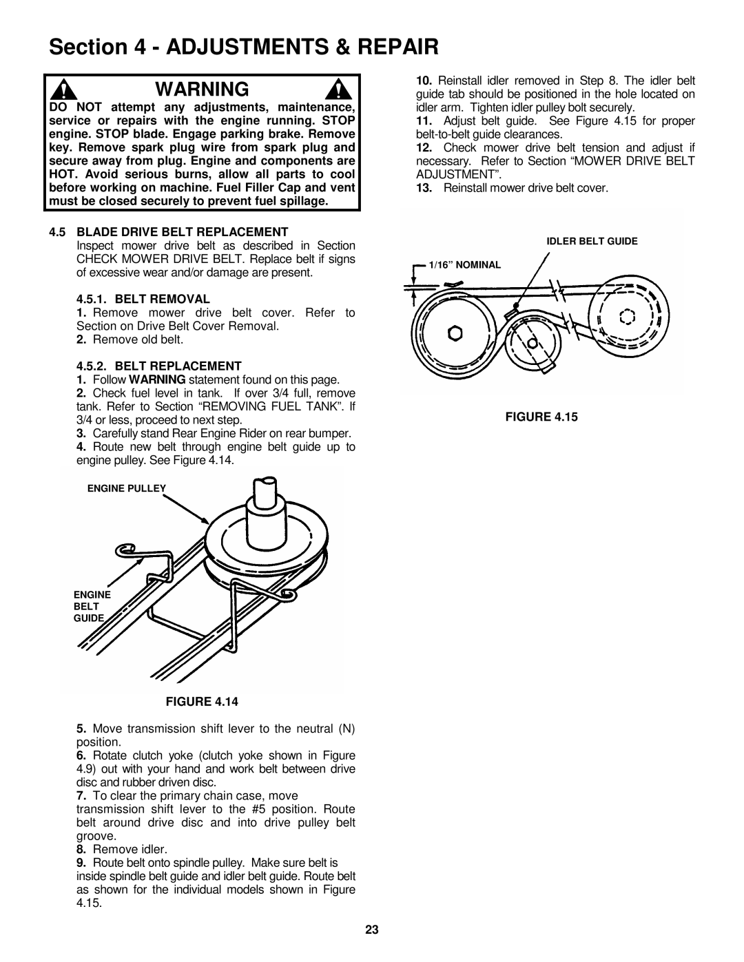 Snapper WM301021BE, M250821BE, M280921B, M281021BE, M300921B, M301021BE, WM280921B Blade Drive Belt Replacement 