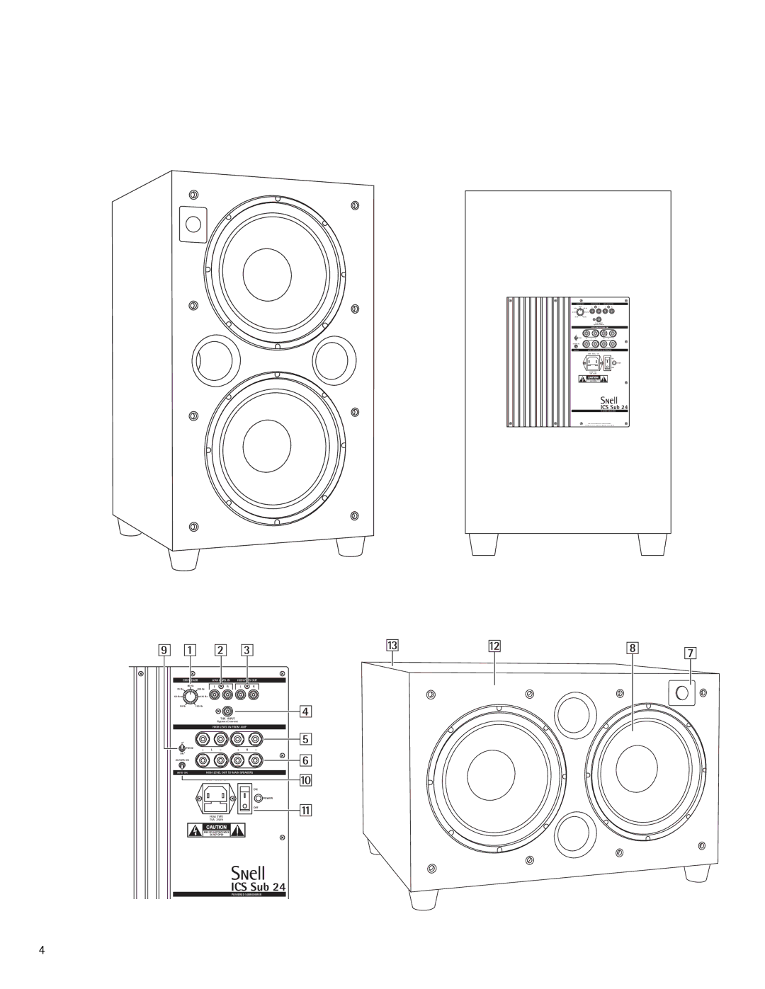 Snell Acoustics ICS Sub 24 owner manual 