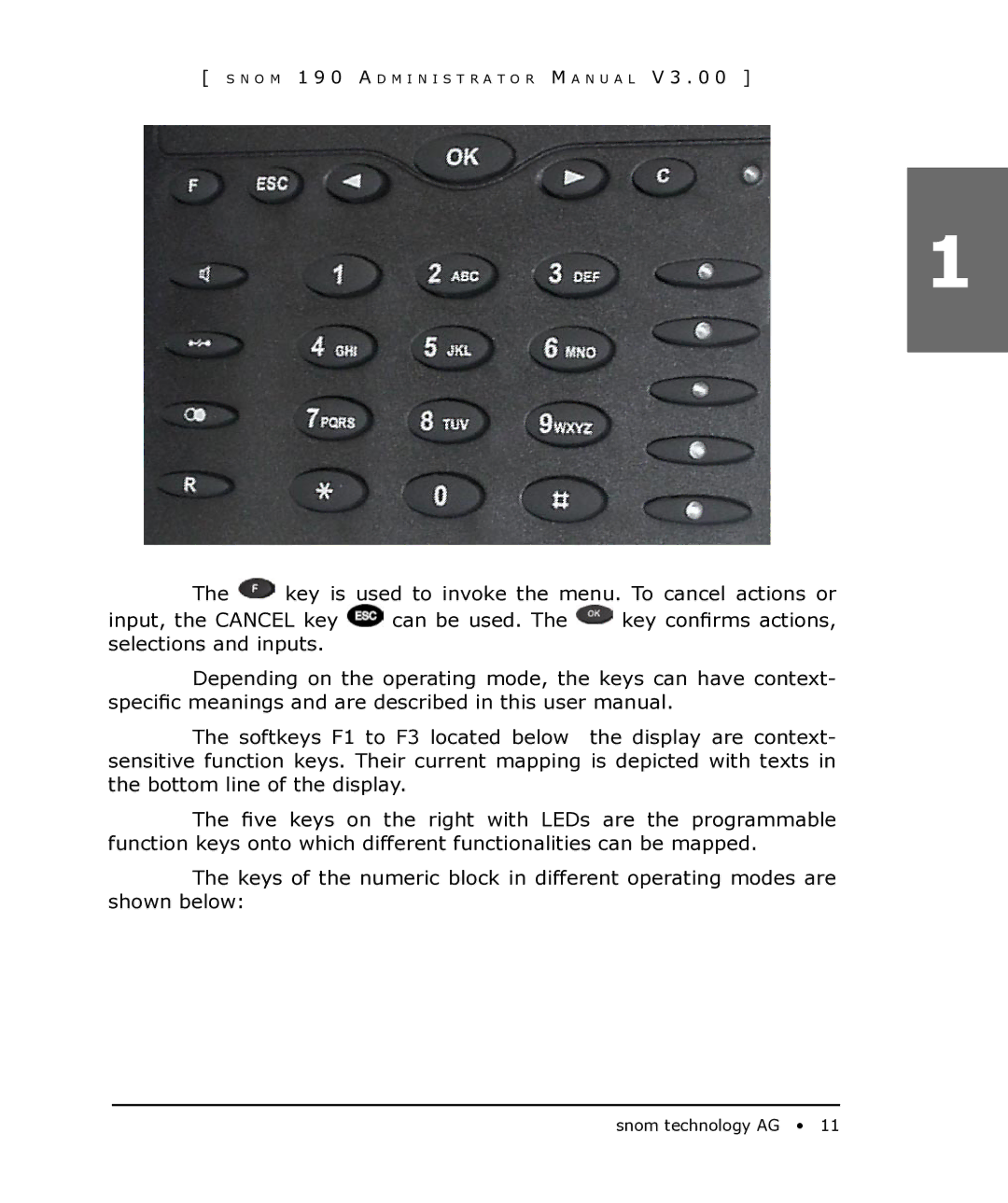 Snom 190 manual Snom technology AG 