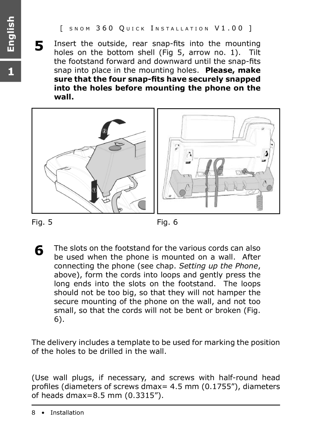 Snom 360 manual English 