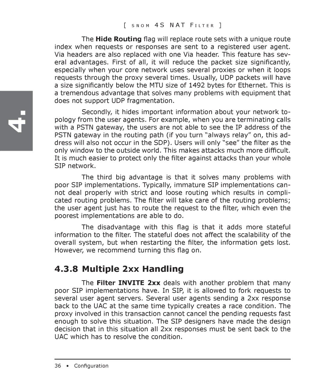 Snom 4S manual Multiple 2xx Handling 