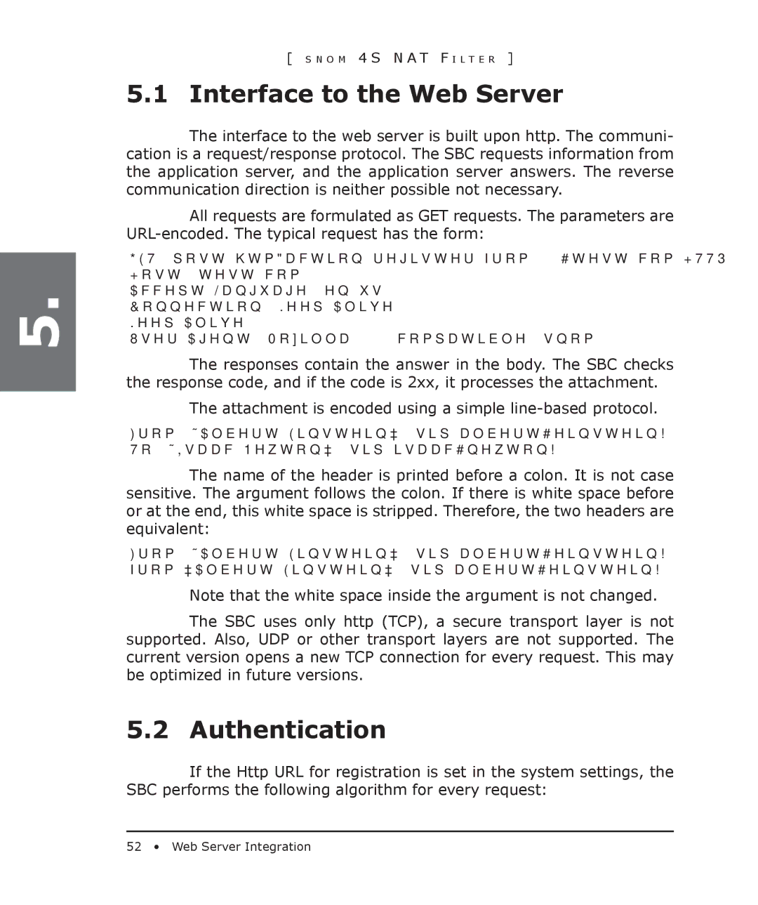 Snom 4S manual Interface to the Web Server, Authentication 