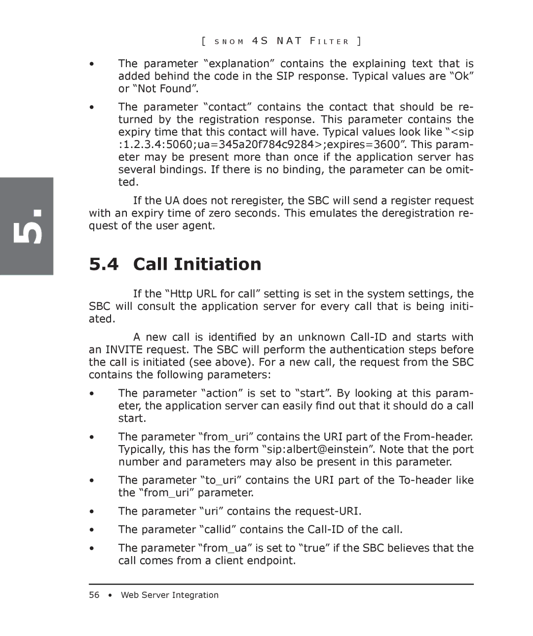 Snom 4S manual Call Initiation 