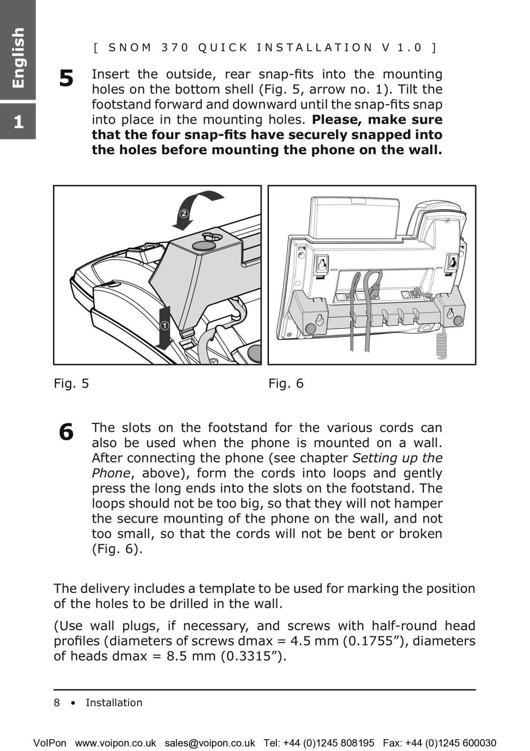 Snom snom 370 manual English 