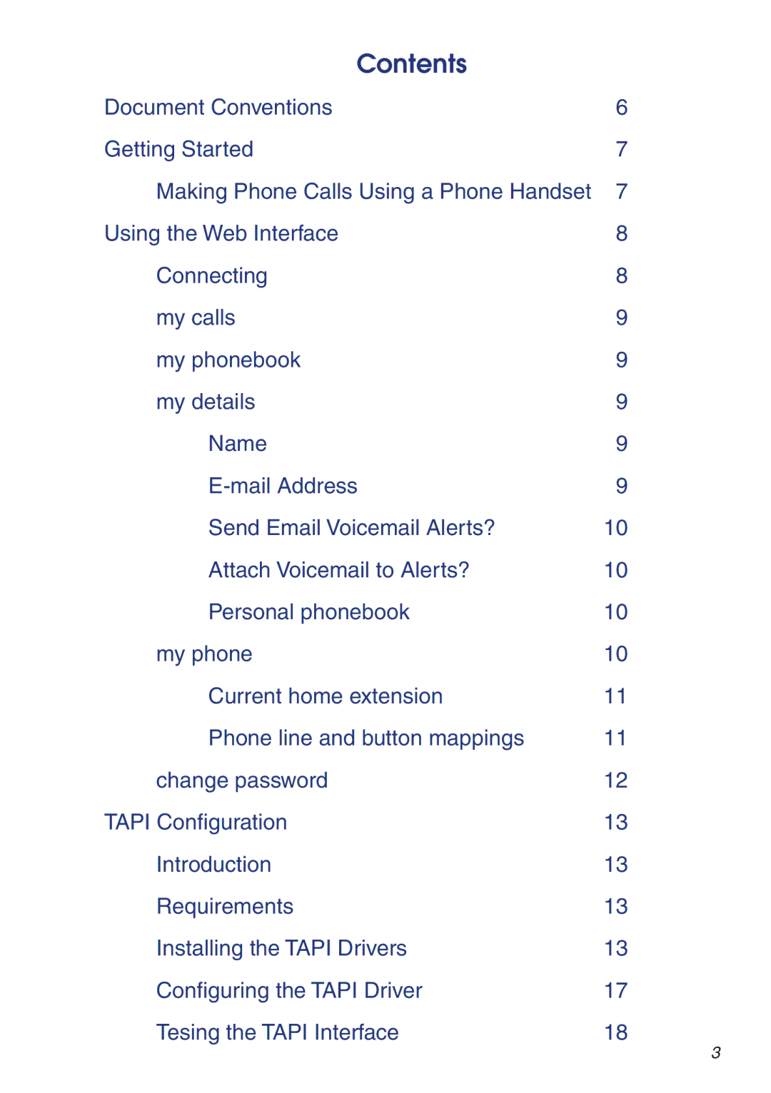 Snom VoIP PABX manual Contents 