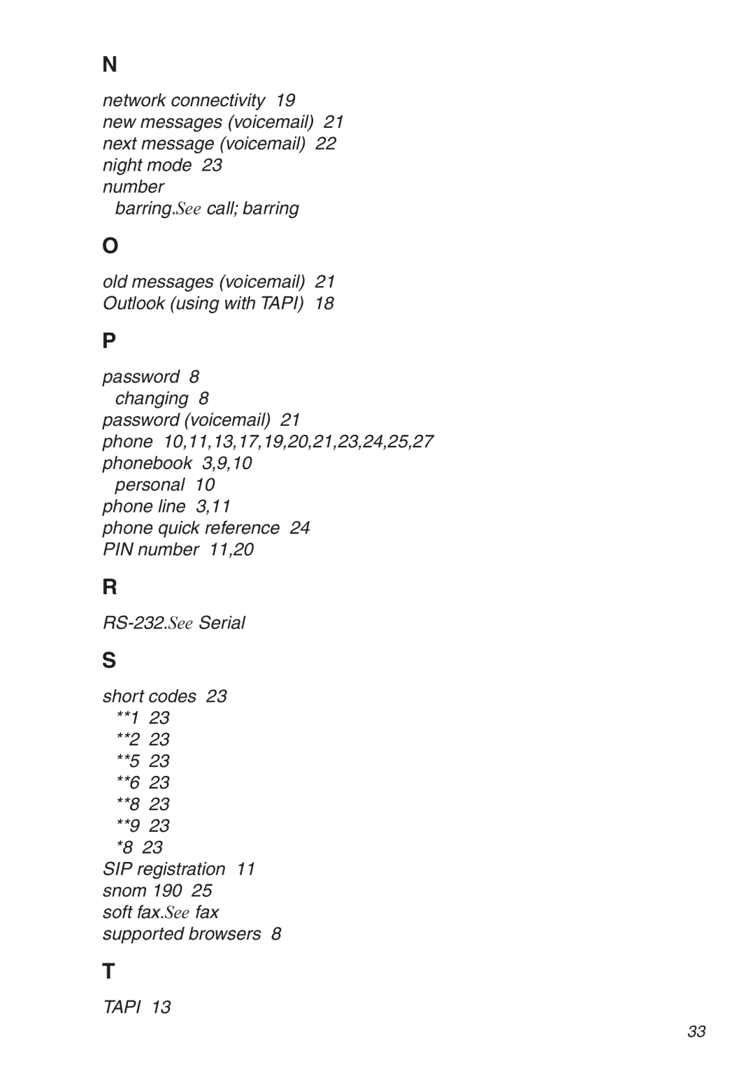 Snom VoIP PABX manual Tapi 