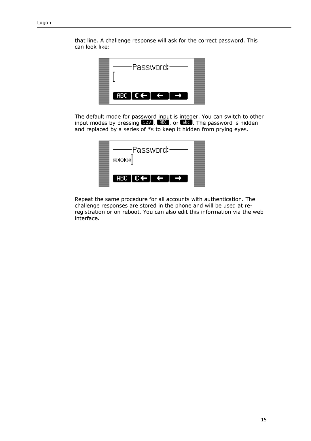 Snom VoIP Phone manual Logon 