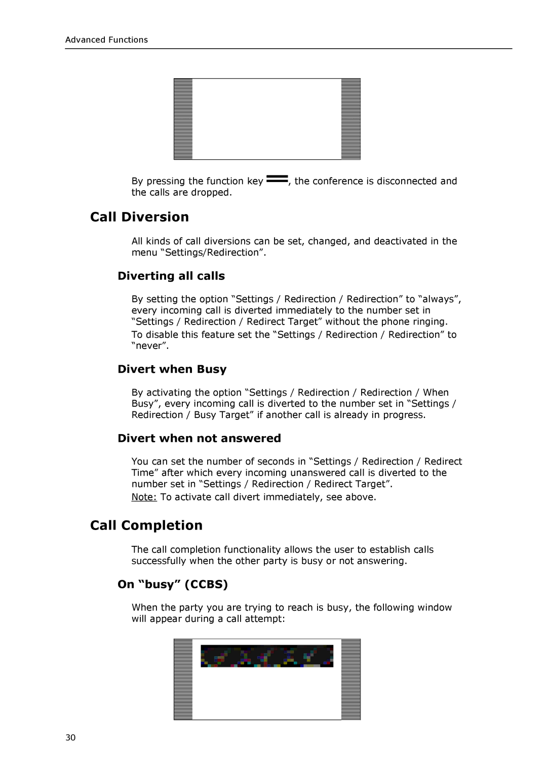 Snom VoIP Phone manual Call Diversion, Call Completion 