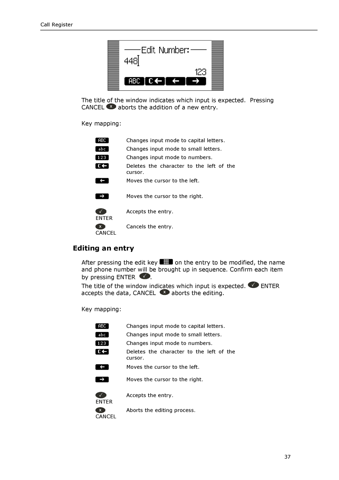 Snom VoIP Phone manual Editing an entry 