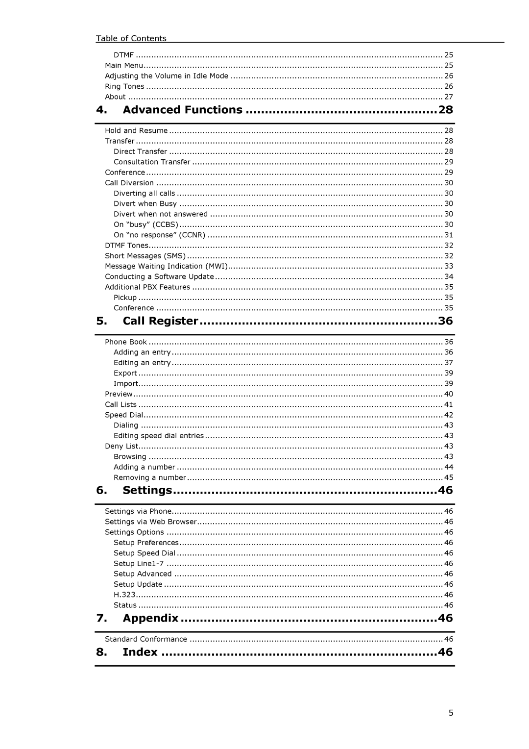 Snom VoIP Phone manual Appendix 