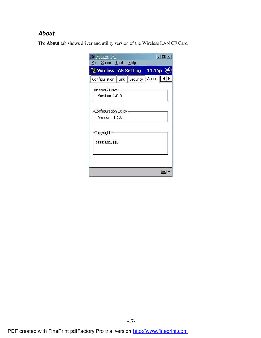 Socket Mobile 11Mbps manual About 