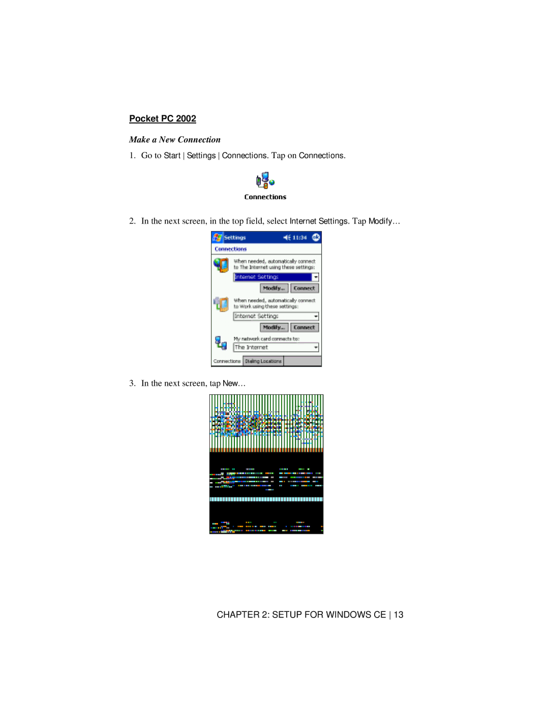 Socket Mobile 56K Modem Card manual Pocket PC, Go to Start Settings Connections. Tap on Connections 