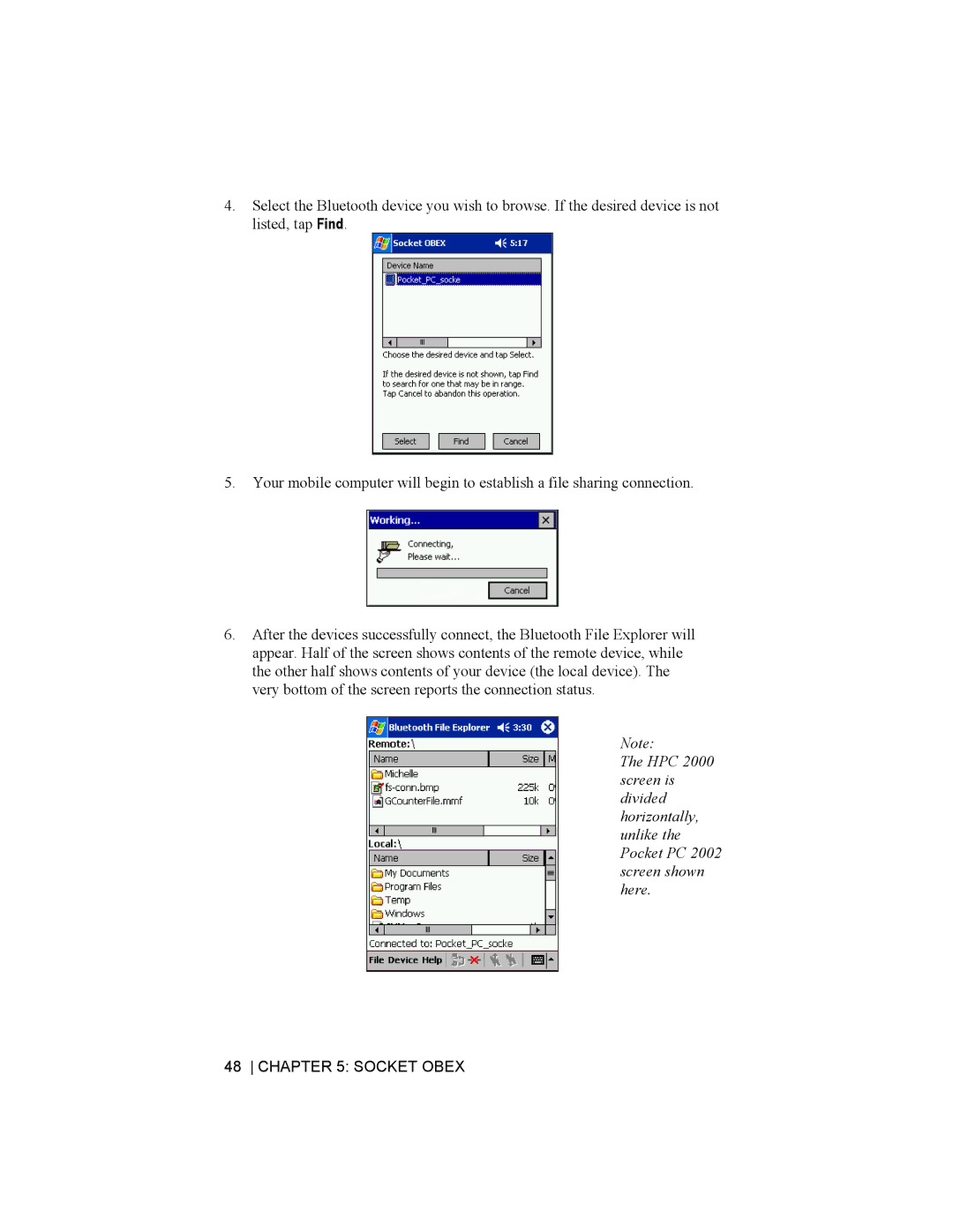 Socket Mobile Bluetooth Connection Kit manual Socket Obex 