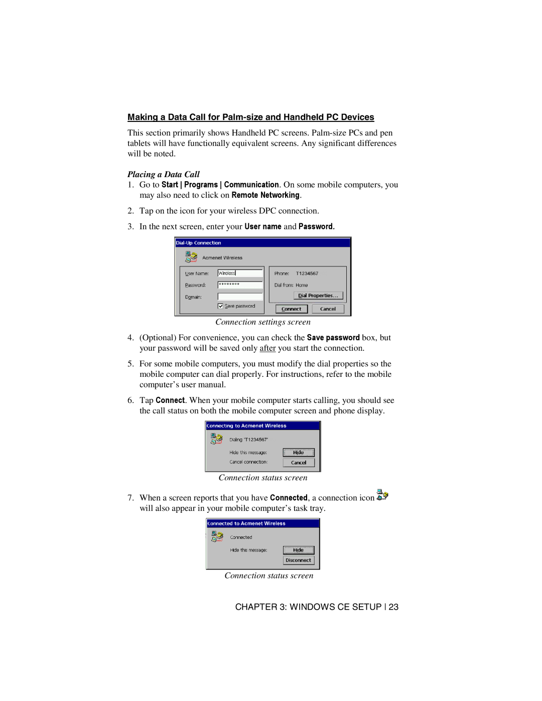 Socket Mobile Digital Phone Card for Data-Capable Mobile Phone Making a Data Call for Palm-size and Handheld PC Devices 