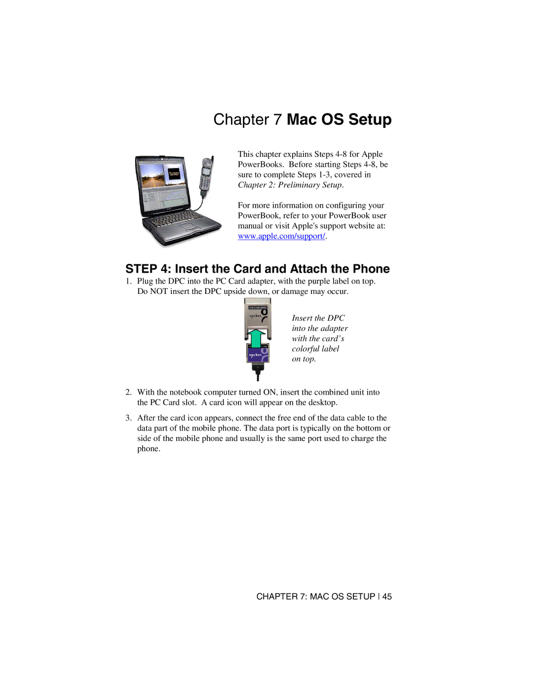 Socket Mobile Digital Phone Card for Data-Capable Mobile Phone manual Mac OS Setup 