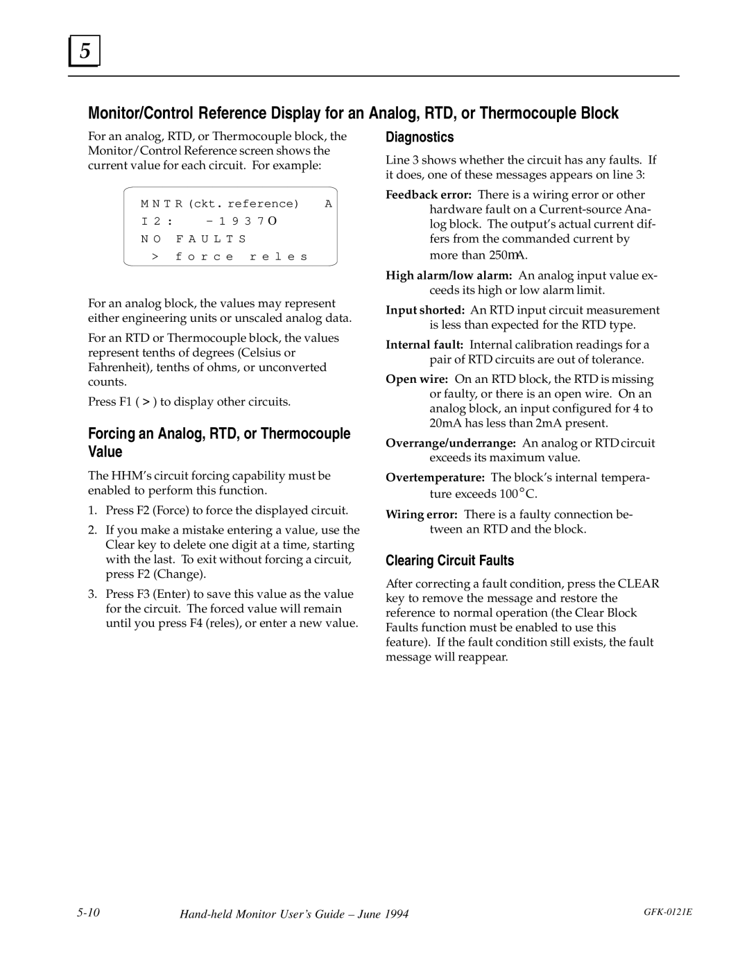 Socket Mobile GFK0121E manual Forcing an Analog, RTD, or Thermocouple Value 