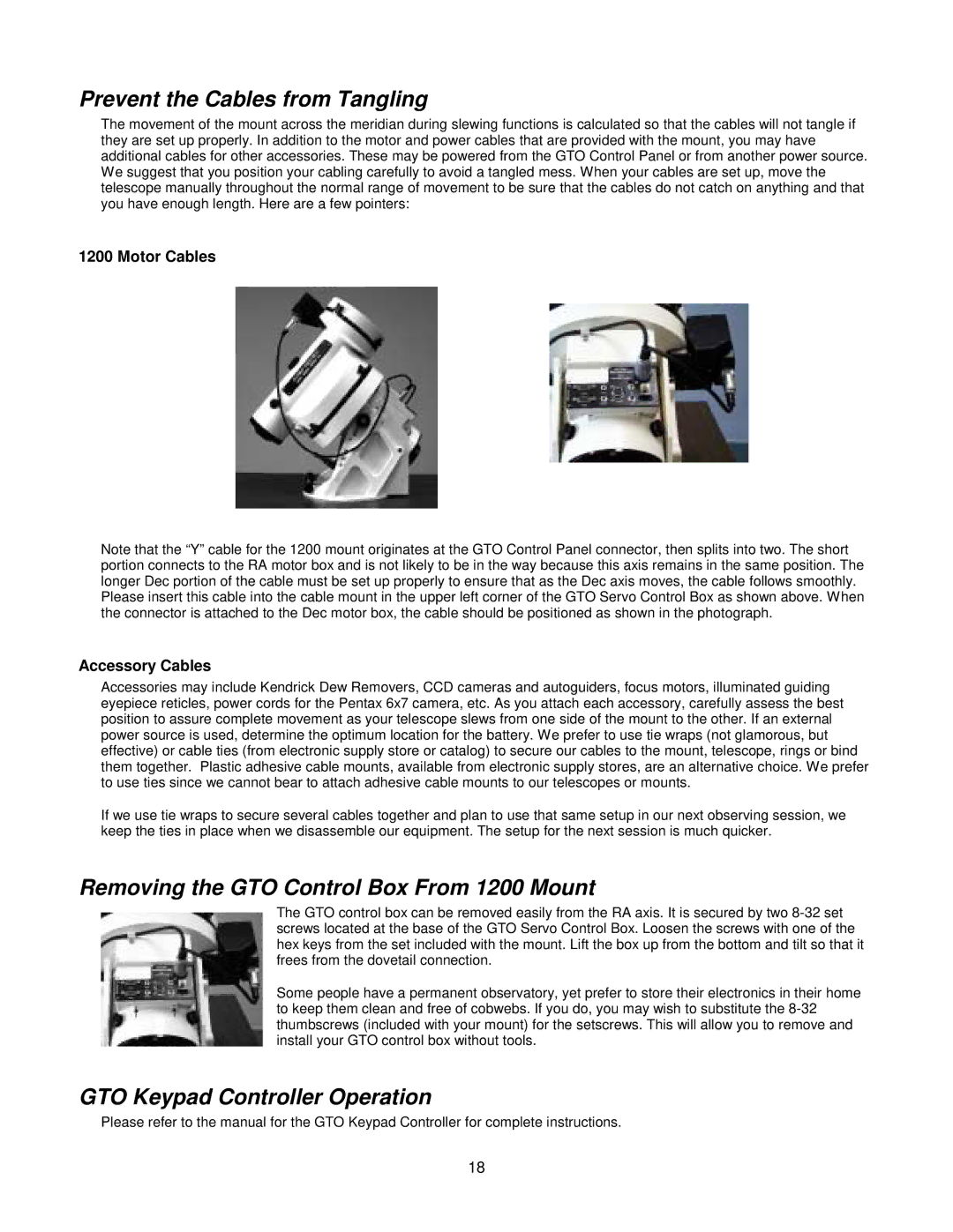 Socket Mobile GTOCP2 manual Prevent the Cables from Tangling, Removing the GTO Control Box From 1200 Mount 