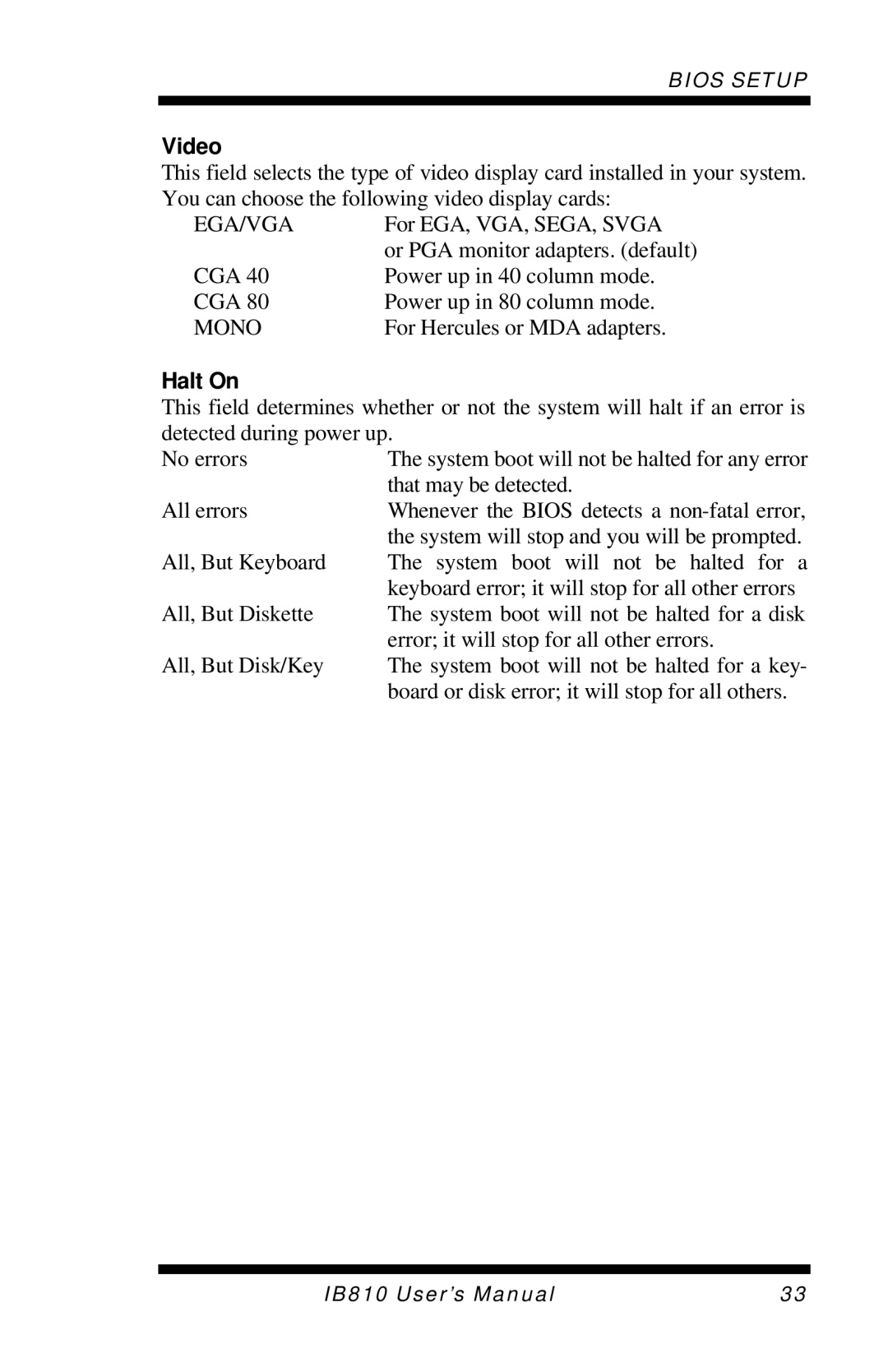 Socket Mobile IB810 user manual Video, Halt On 