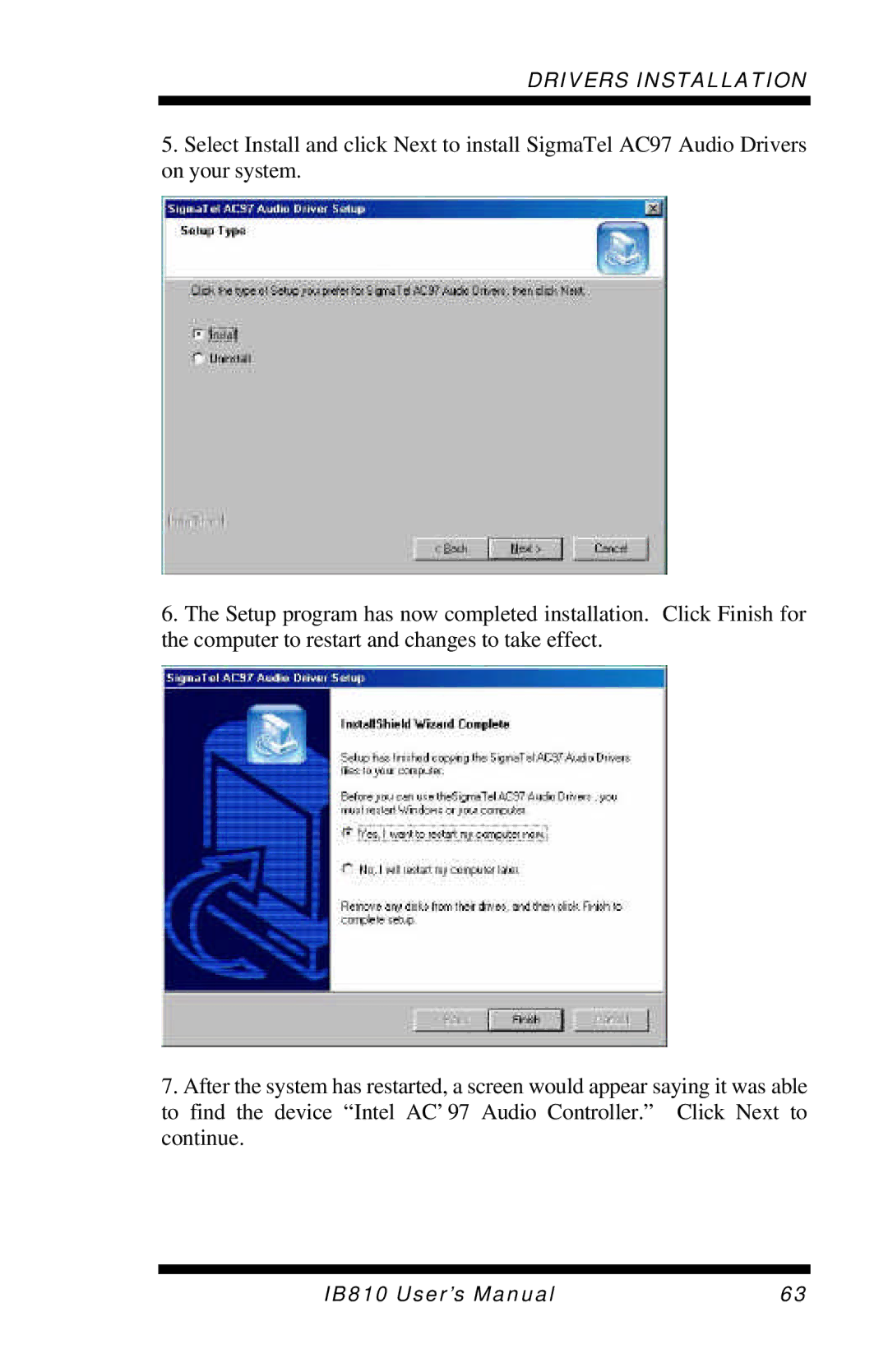 Socket Mobile IB810 user manual Drivers Installation 