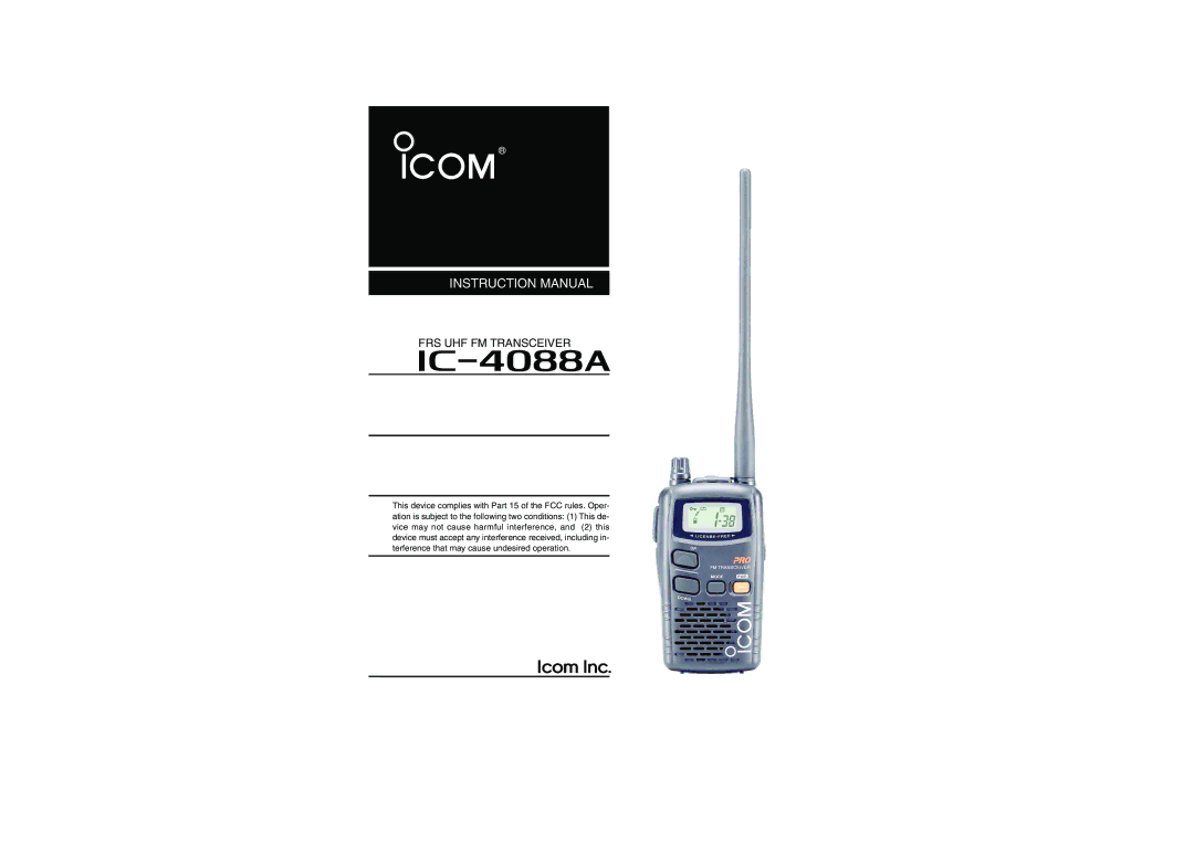 Socket Mobile IC-4088A instruction manual I4088A 