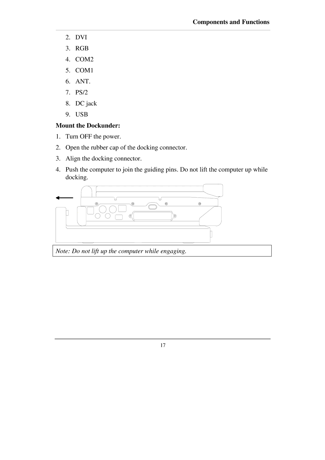 Socket Mobile RT786 RT786EX manual Mount the Dockunder 