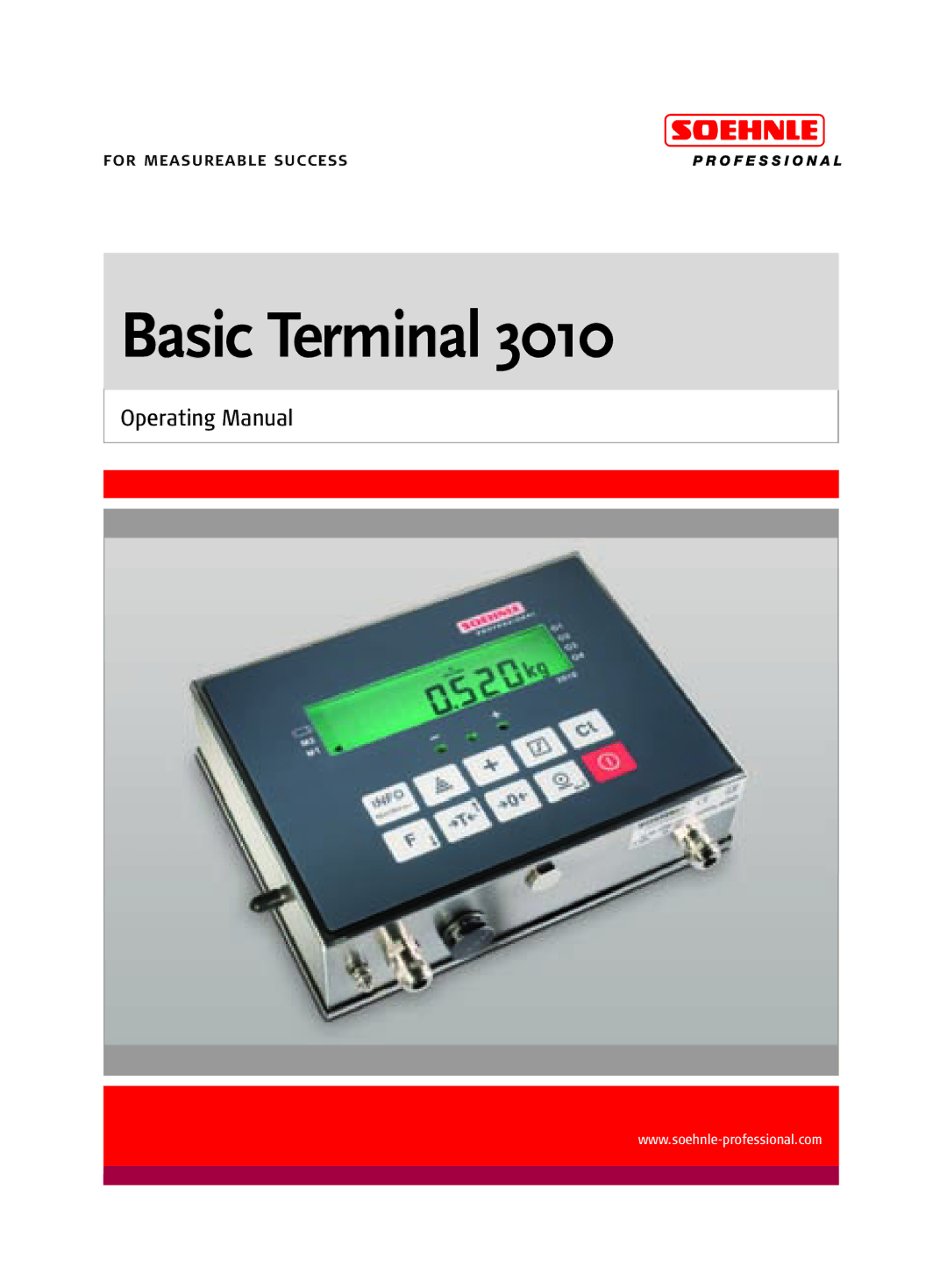 Soehnle 3010 manual Basic Terminal 