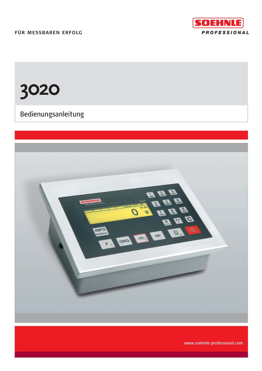 Soehnle 3020 manual 