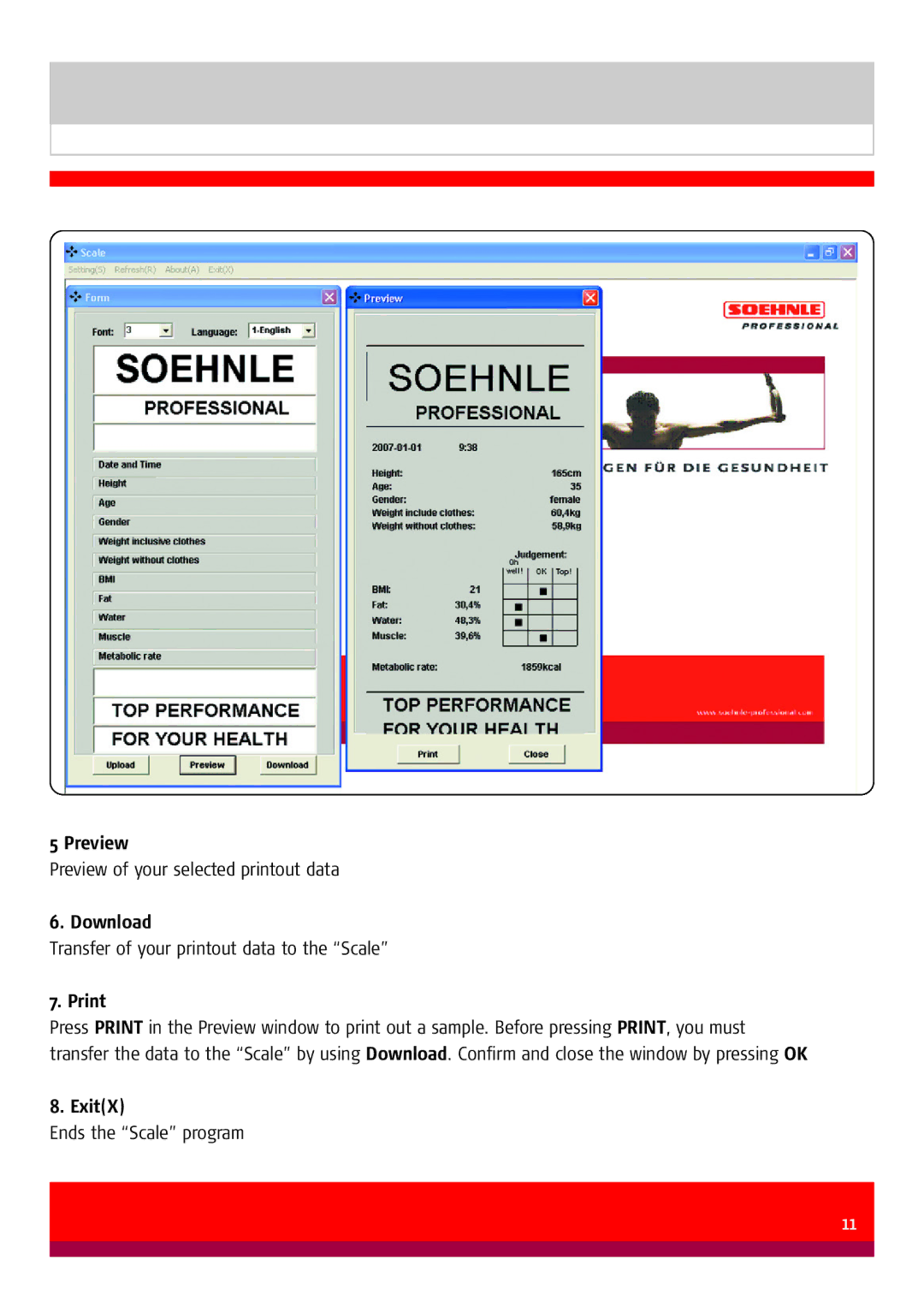 Soehnle 7850 manual Preview, Download, Print, ExitX 