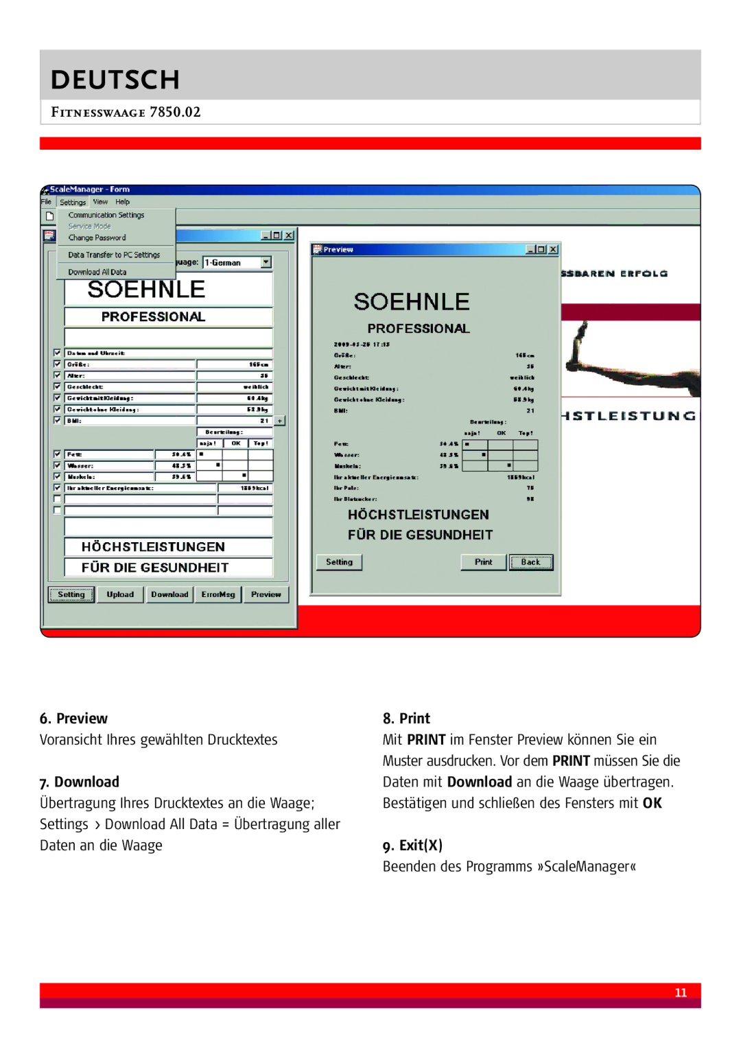 Soehnle 7850.02 manual Preview, Download, Print, ExitX 