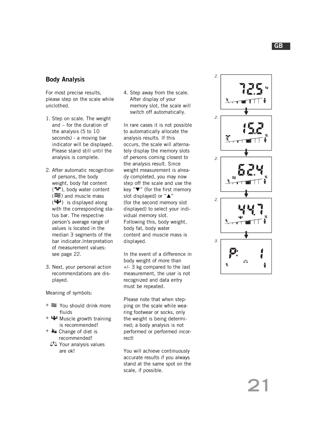 Soehnle F4 manual Body Analysis 