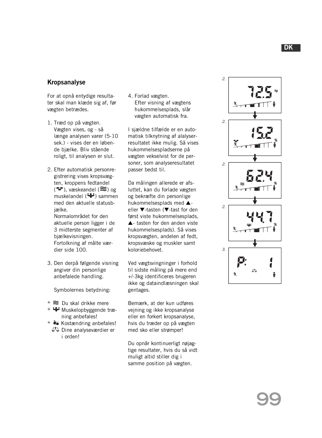 Soehnle F4 manual Kropsanalyse 