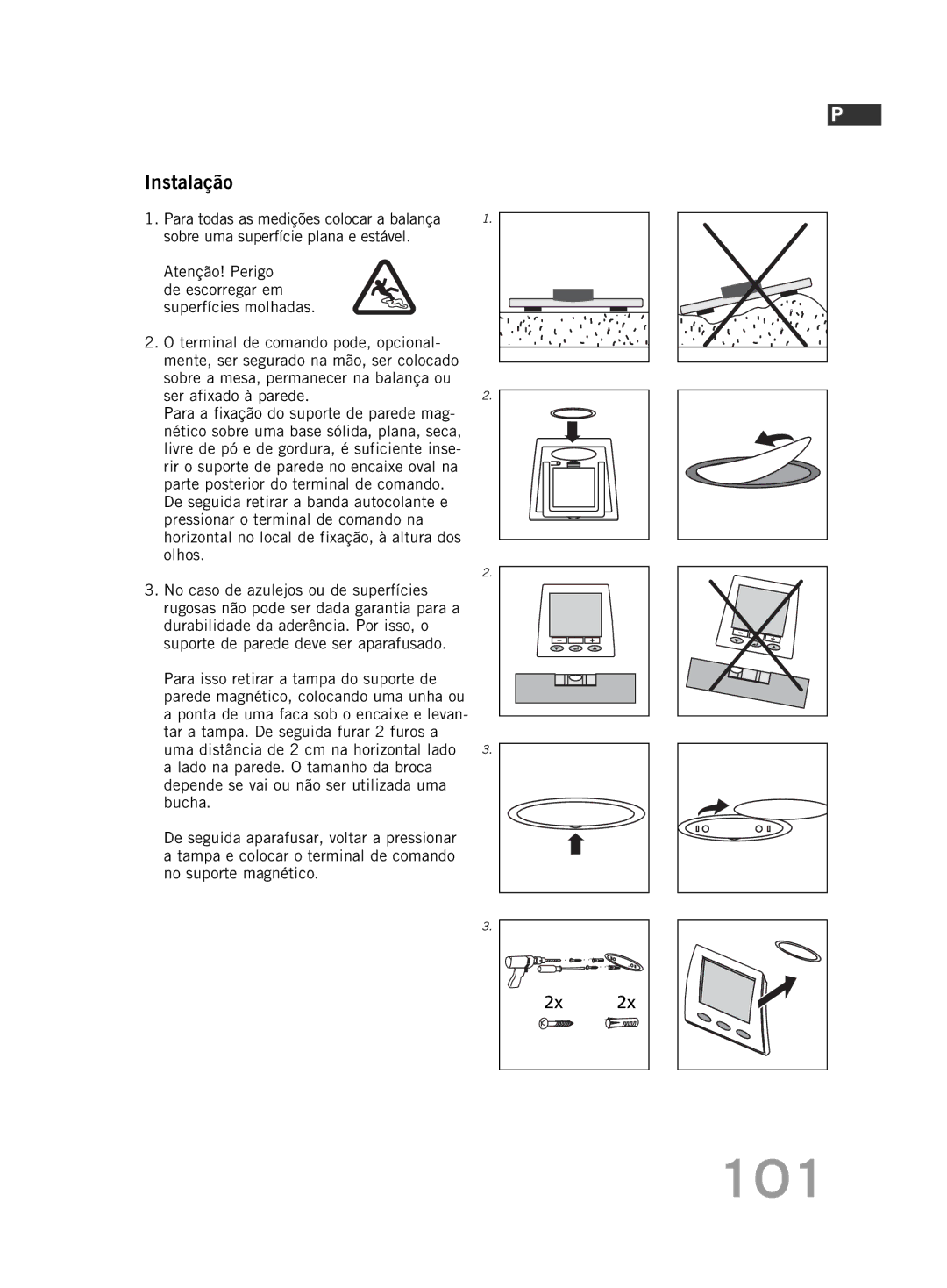 Soehnle F5 manual 101, Instalação 