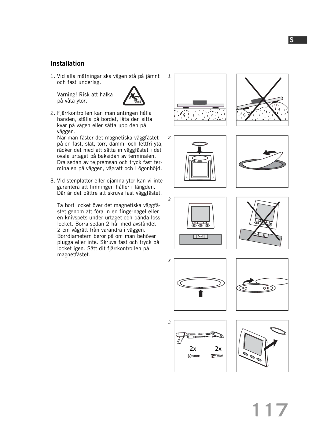 Soehnle F5 manual 117, Installation 