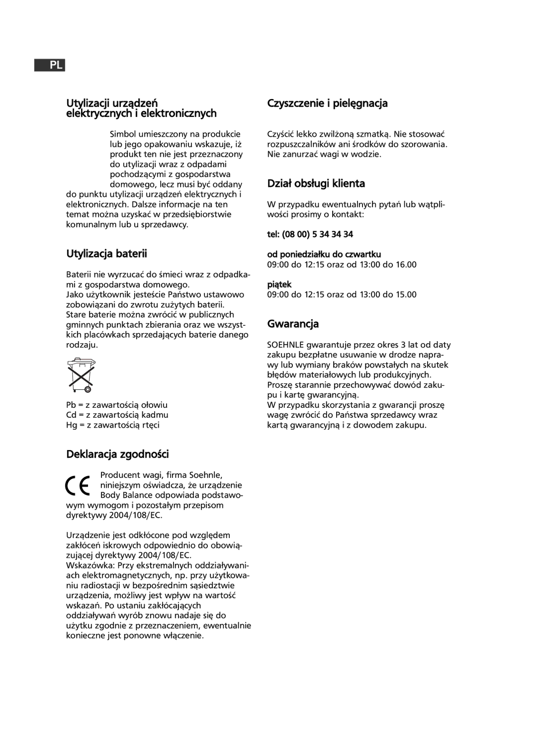 Soehnle F5 manual 194 