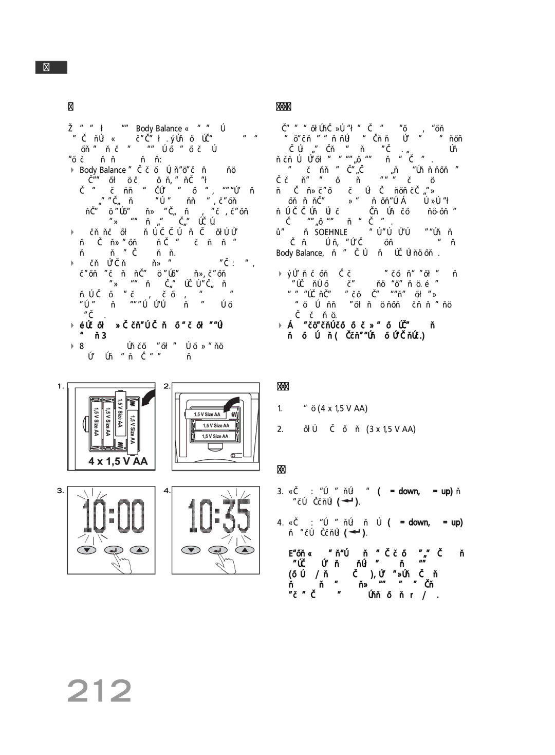 Soehnle F5 manual 212, ‚Â‰Âìëâ 