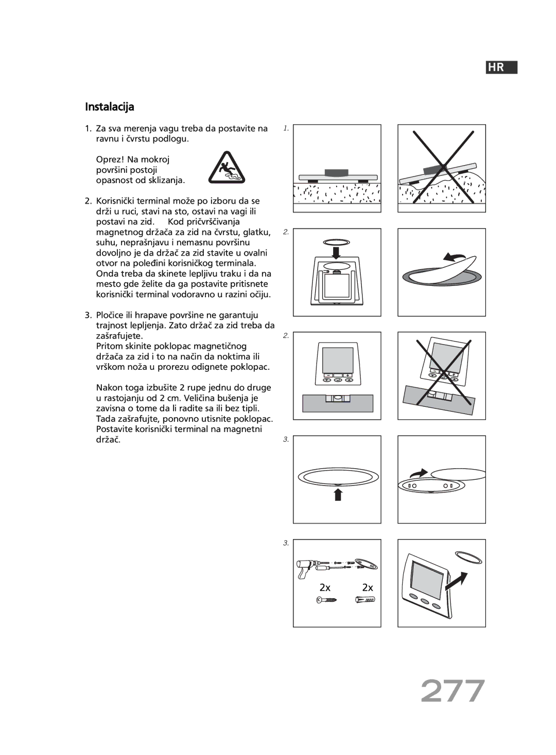 Soehnle F5 manual 277, Instalacija 