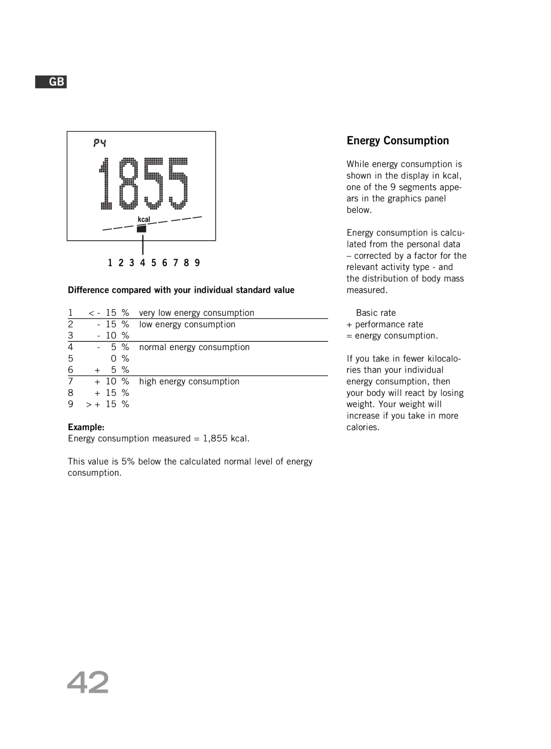 Soehnle FT 5 manual Energy Consumption 