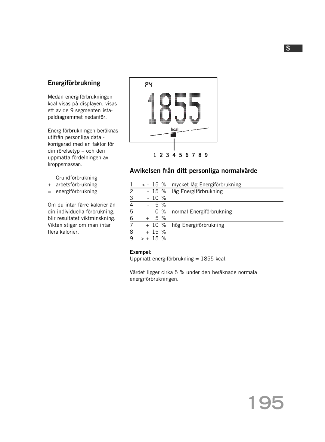 Soehnle FT4 manual 195, Energiförbrukning 