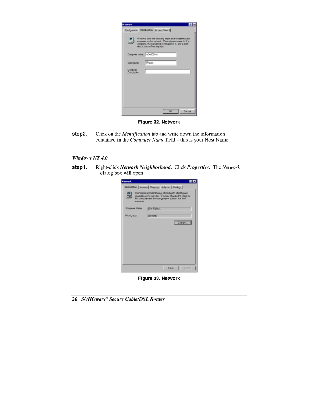 Soho NBG800 manual Network 