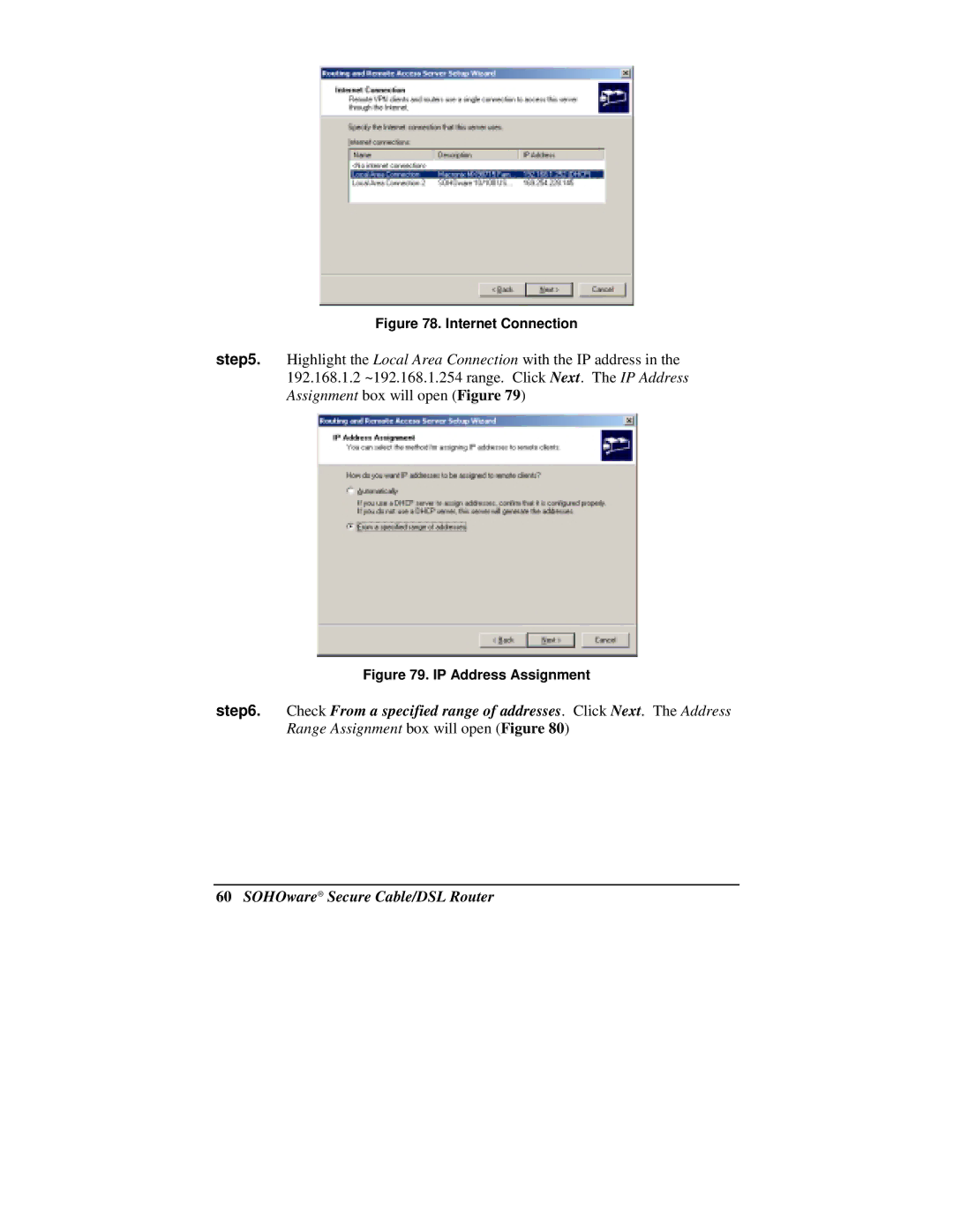 Soho NBG800 manual Internet Connection 