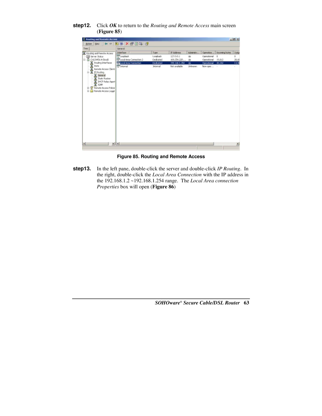 Soho NBG800 manual SOHOware Secure Cable/DSL Router 