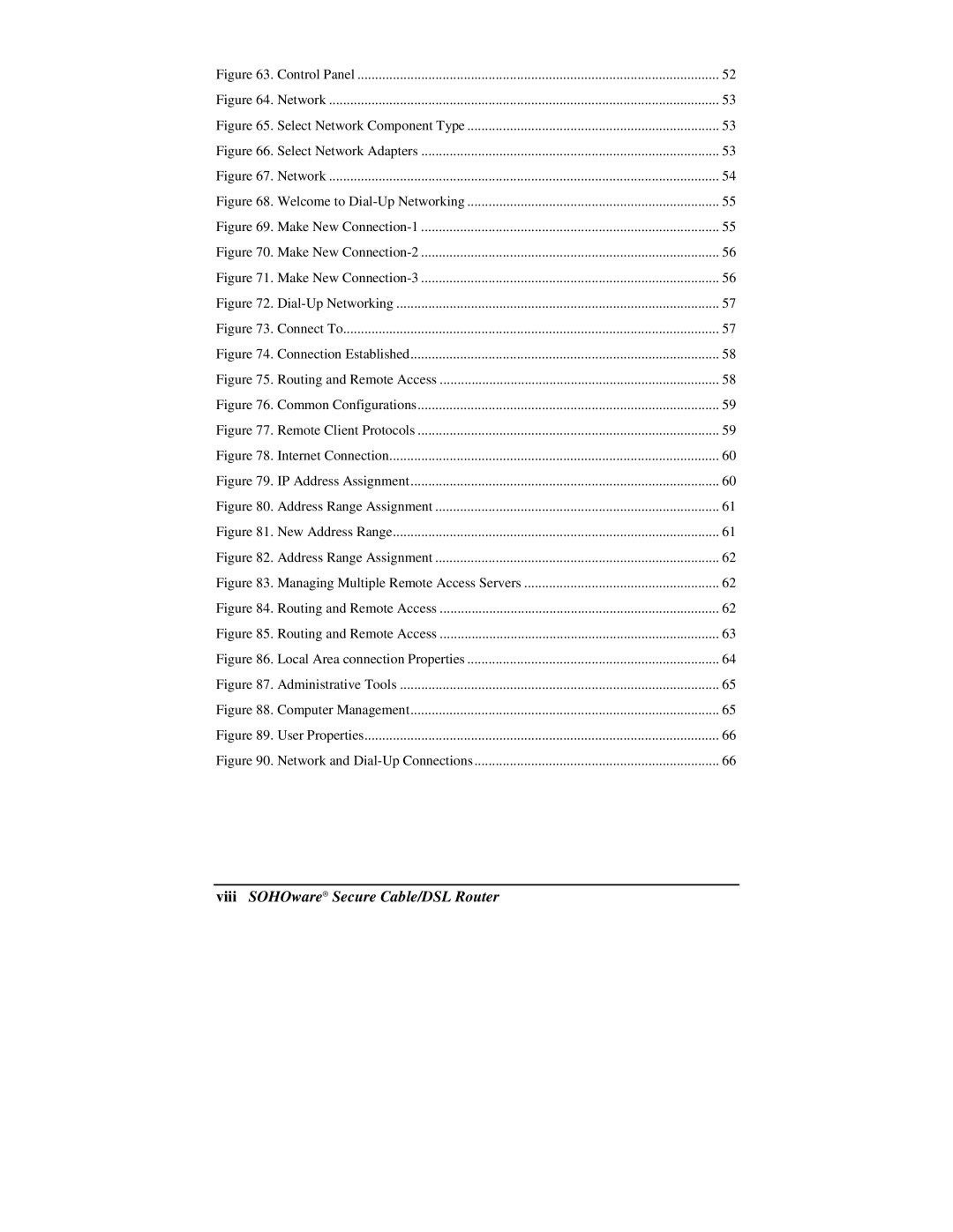 Soho NBG800 manual Viii SOHOware Secure Cable/DSL Router, Select Network Component Type 