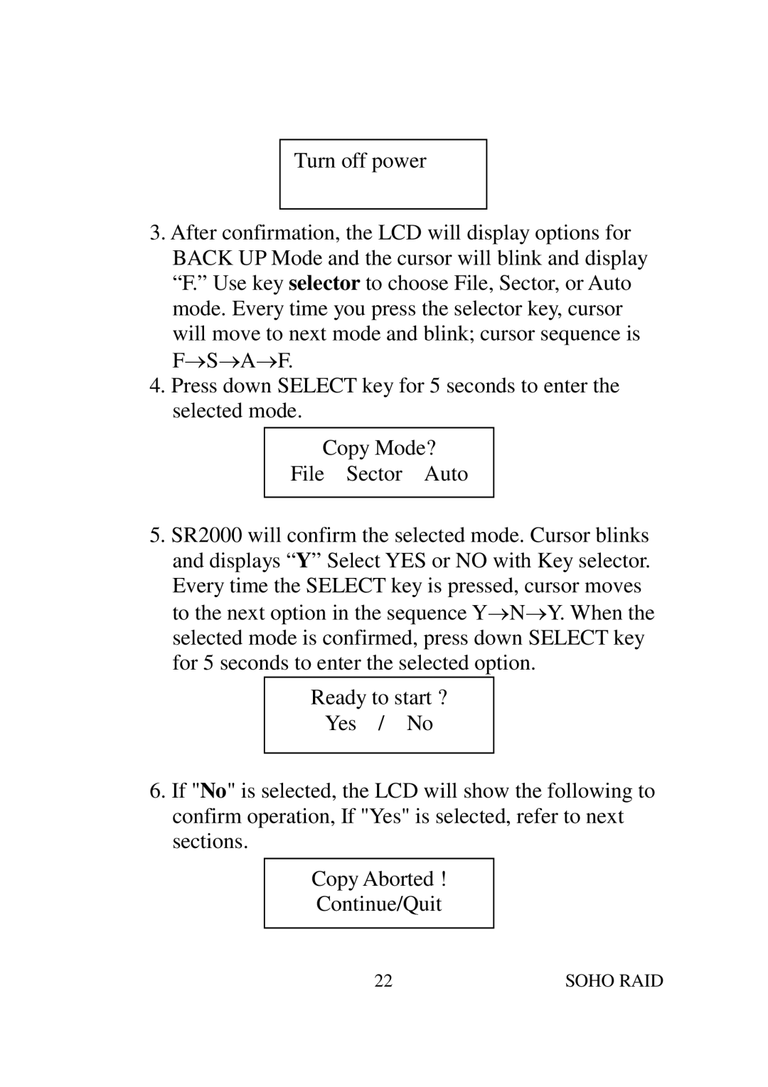 Soho SR2000 user manual Soho RAID 